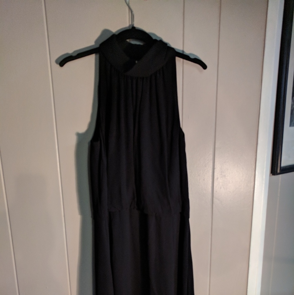 Black knee length dress